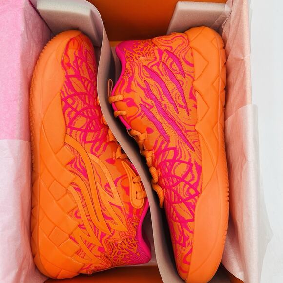 Puma MB.01 \'Mash Up\' Orange Pink Sneaker 312855 01 Men Size 11.5 Shoe New main image 7